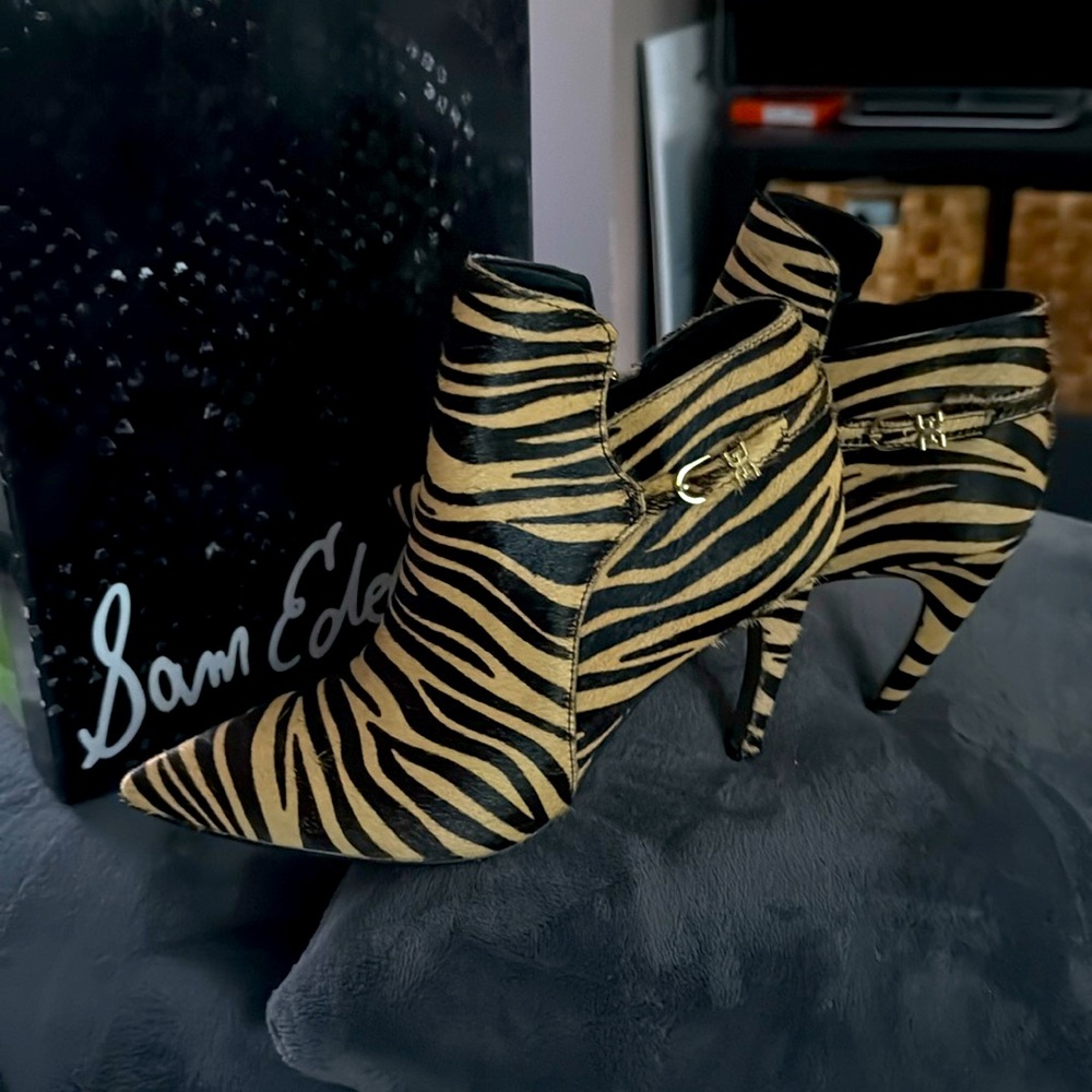 Beautiful animal print booties